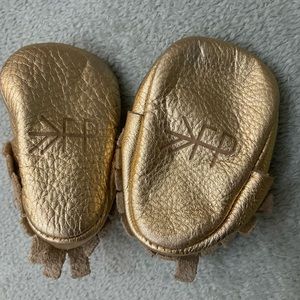 Gold Freshly picked leather booties